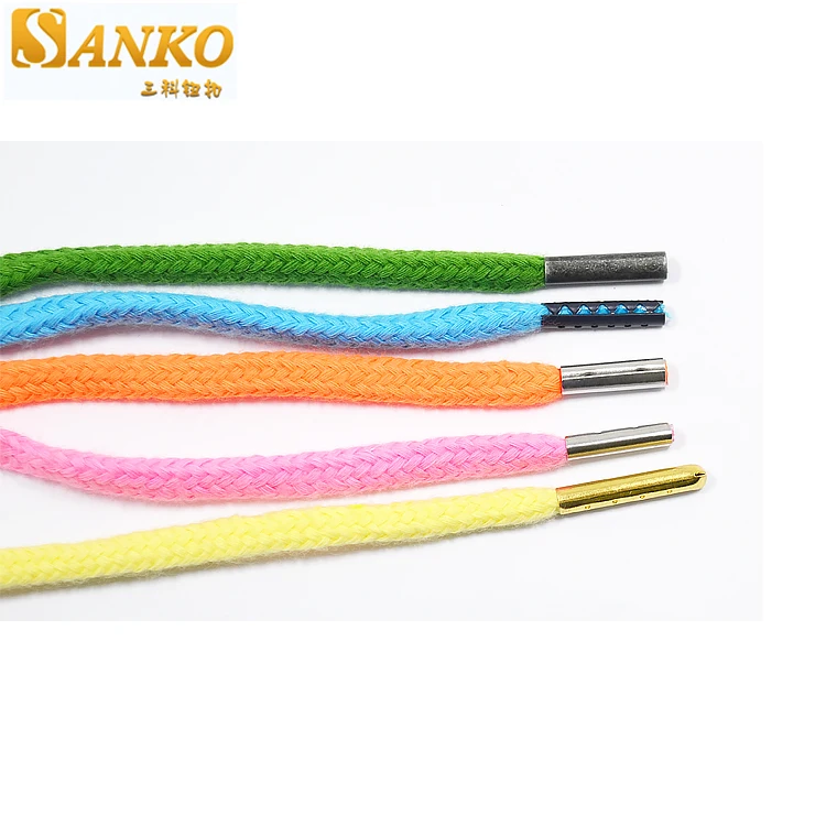 Логотип под заказ медный металлический шнурок Веревка Зажим крышка