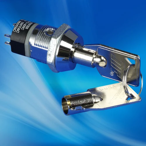 Key switch lock with 2 tubular keys