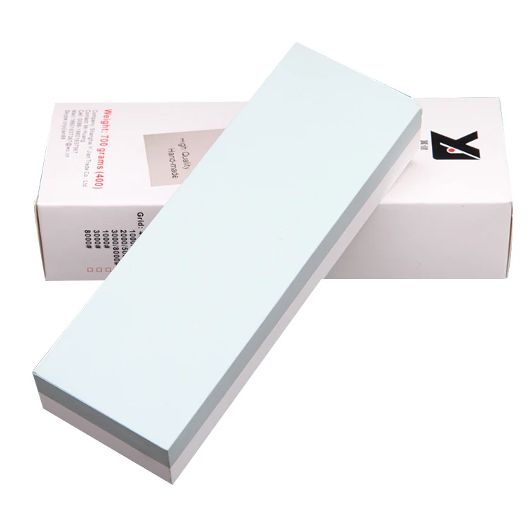 Sharpening stone whetstone 1000/4000 in white blue color sharpening stone grit for kitchen knives