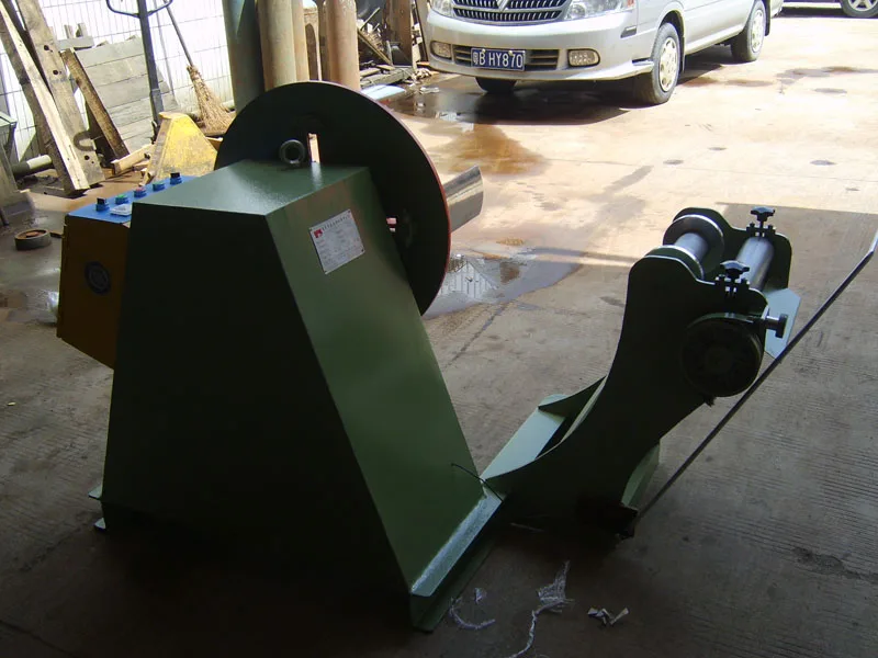 
Factory price metal sheet recoiler machine with tightening device (RMT-400 ) 