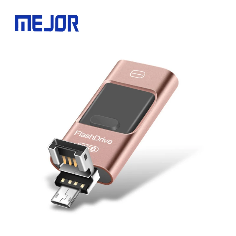 64G Slide Flash Disk 3in1 APP Memory Stick 128g IOS Micro Android 32G OTG Type C Usb Pen Drive 3 in 1