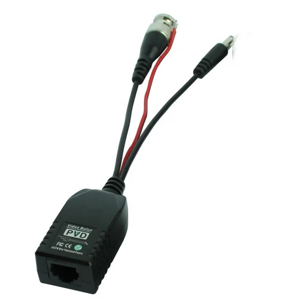 
3 in 1 design single channel HD audio video power balun compatible with 5MP camera HY-2001A-HD 