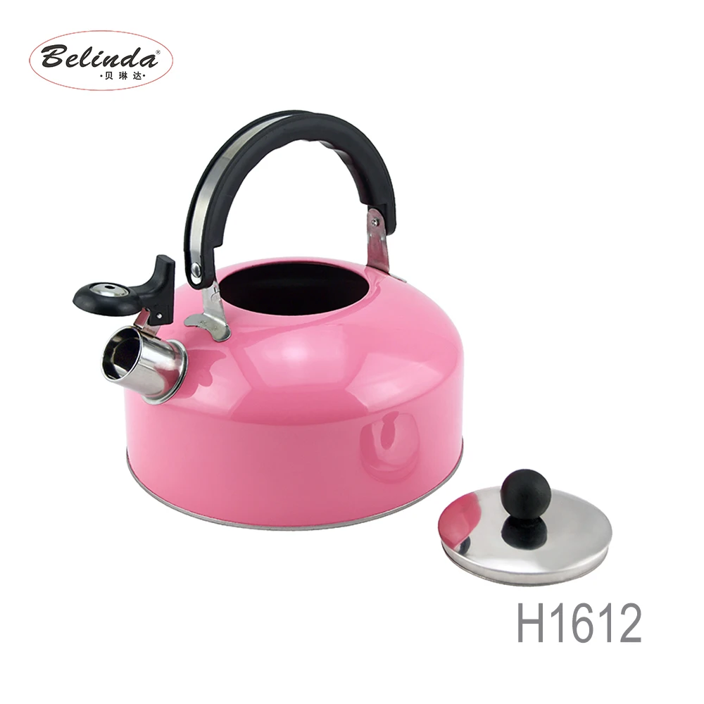 Houseware Colorful Boiling Water Stainless Steel Whistling Kettle for Induction Cooker