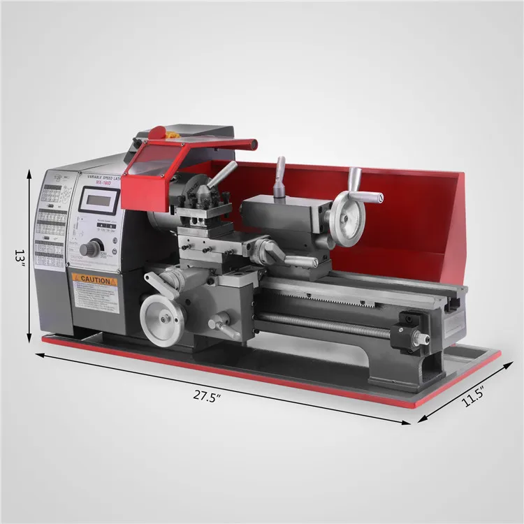 
Metal Lathe 7 x 12 Inch Precision Mini Lathe 2500 RPM 600W Variable Speed Milling Benchtop Wood Lathe Machine 