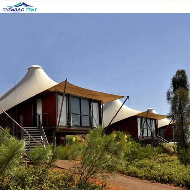 High Quality Pvdf Luxury Outdoor Resort Glamping Membrane Strructure Hotel Tent