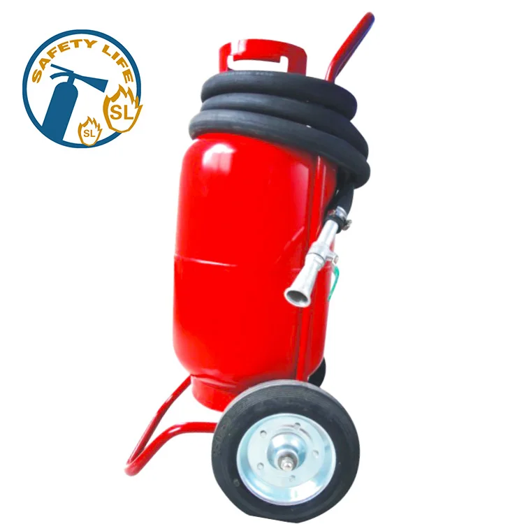 Trolley type 50kg clean agent fe-36 dry powder fire extinguisher