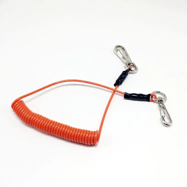 
Safety work tool lanyard coil tether 