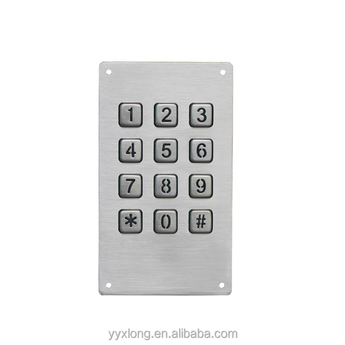 Из нержавеющей стали с подсветкой 3 x 4 qwerty клавиатура андроид мобильный телефон