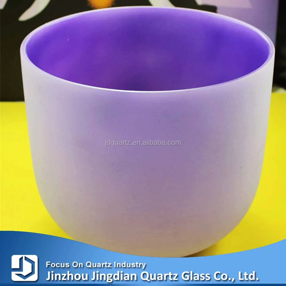 8-14inch Seven color(Primary colour) high purity crystal chakra quartz singing bowl with perfect note C D E F G A B