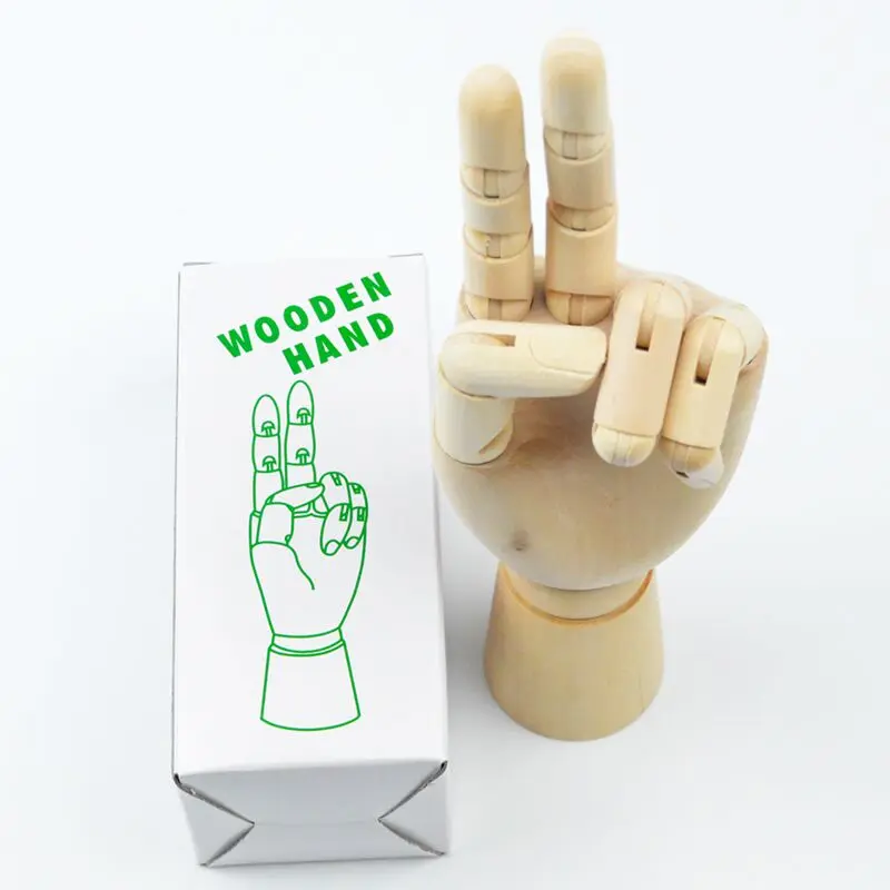 Art Supplies Customized Logo Multifunction OEM Mannequin with Flexible Wooden Fingers for Drawing Wood Hand Model