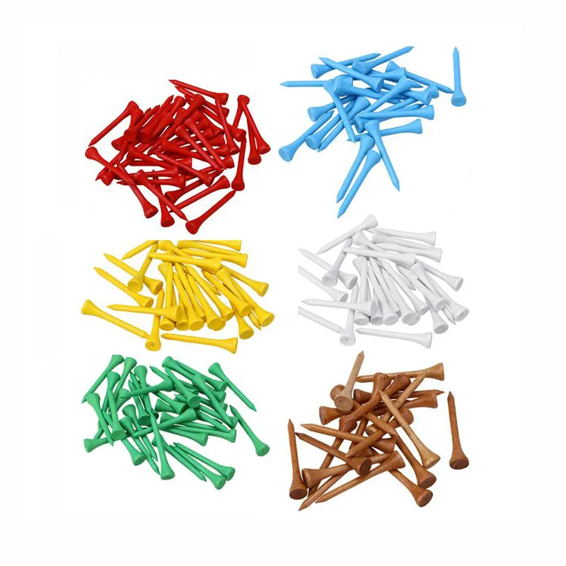 Colored Long Wooden Golf Tees