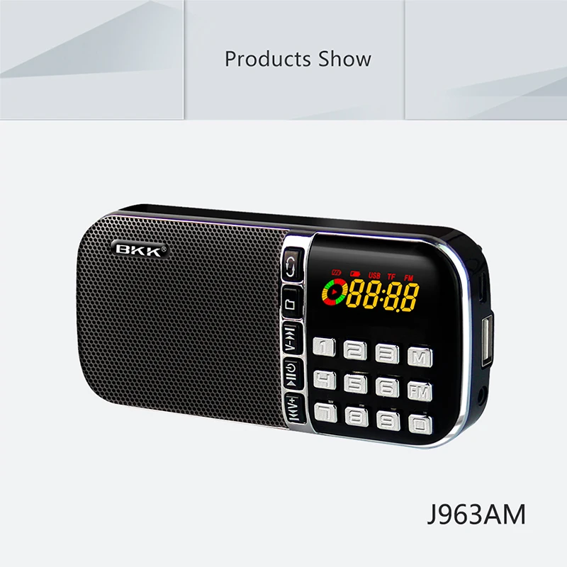 Лидер продаж, AM/FM музыкальный плеер, динамик, радио с TF-картой (J963AM)