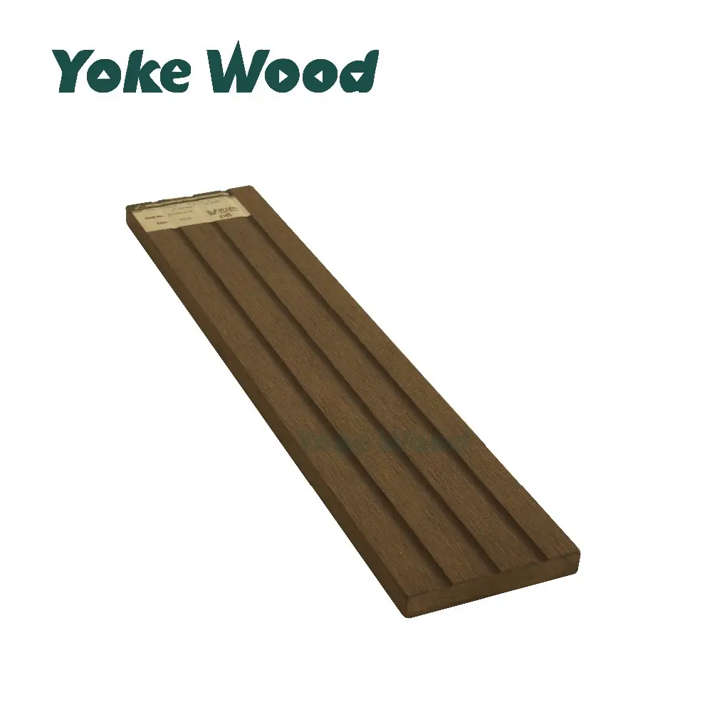 Solid Water-resistance WPC wall panel grooved Outdoor covering plastic