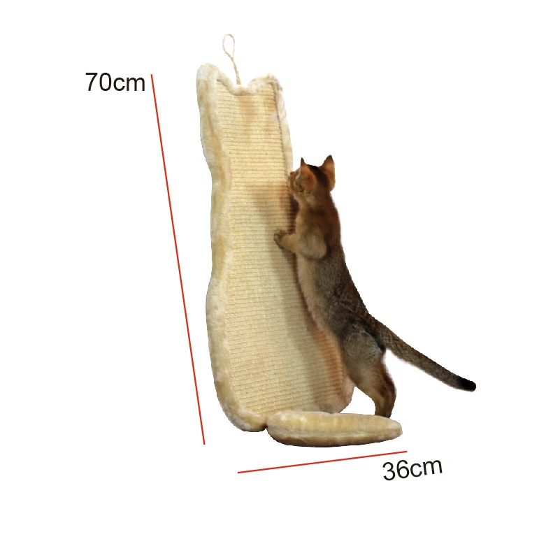 Крупная сизальная Когтеточка для больших кошек ручной работы, прочная мебель для домашних животных, оптом