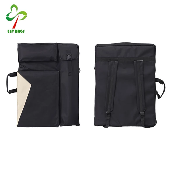 Sketch drawing board bag, art supplies travel shoulder portable storage bag for A3 paper