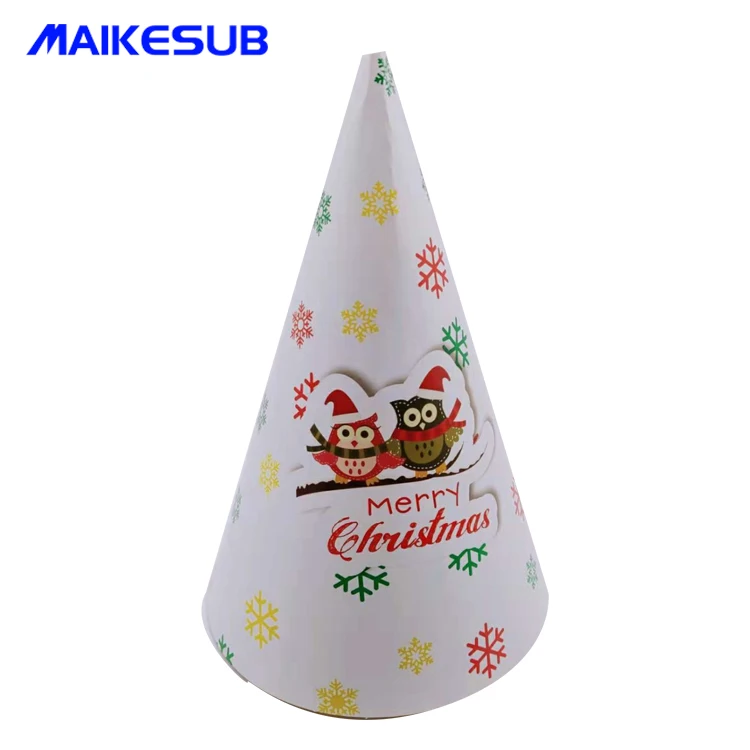 sublimation christmas hat decoration Paper Hats/Make Paper Birthday Hats/Paper Christmas Hats paper hat
