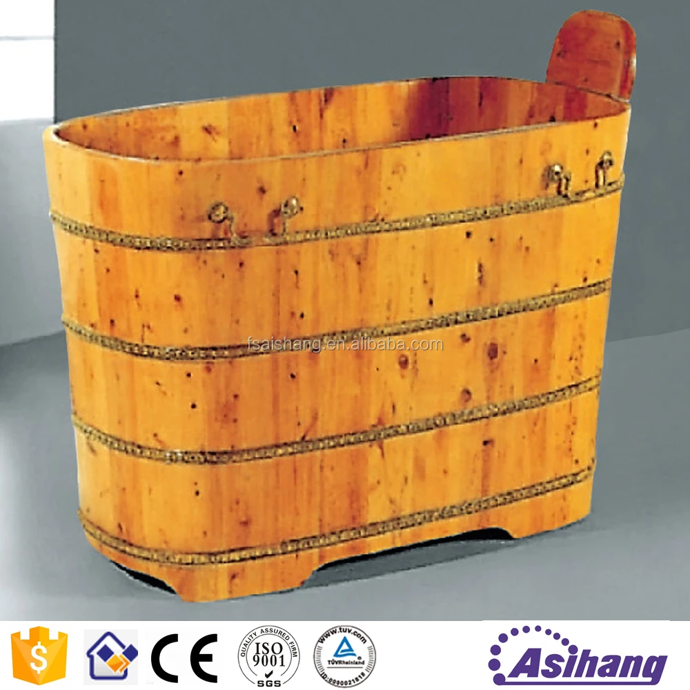 good price mini bathroom luxury cedar wood bathtub