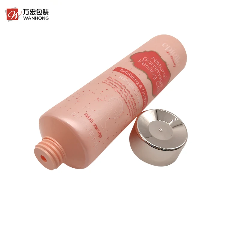 
Customizable Color Tube Packaging Cosmetic Tube, 120g 150g PE Round Shape Collapsible Empty Plastic Tube Cosmetic 