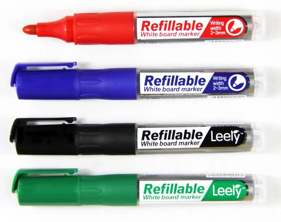 Сухой стираемый многоразовый маркер для белой доски с чернильным картриджем