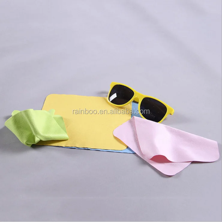 Elegent microfiber cloth suede fabric glasses cleaning cloth