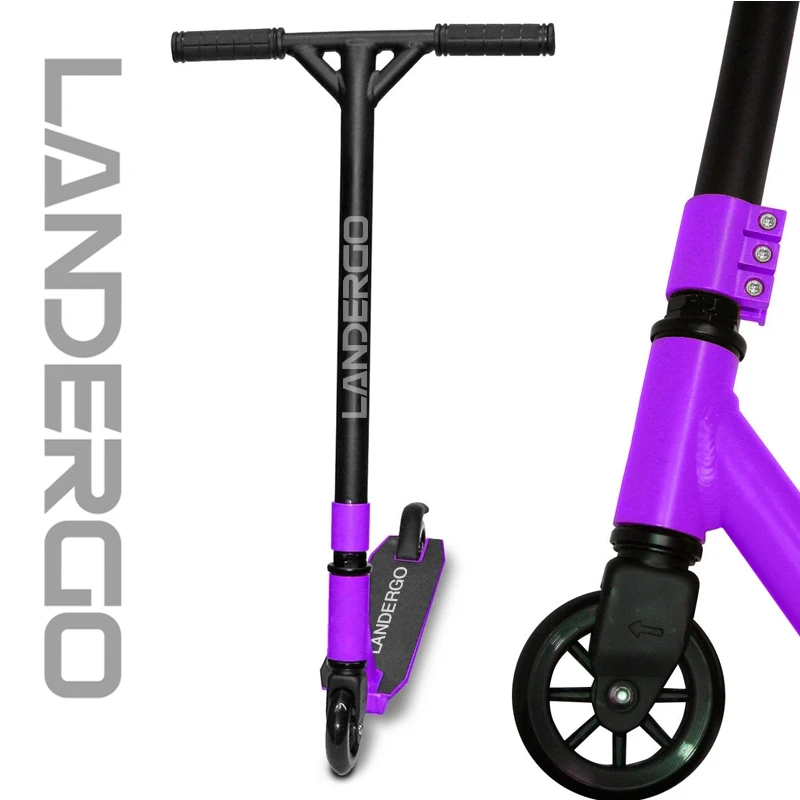 Landergo трюк Фристайл скутер для начинающих любителей BMX продвинутые Всадники Дети Взрослые трюк скутер