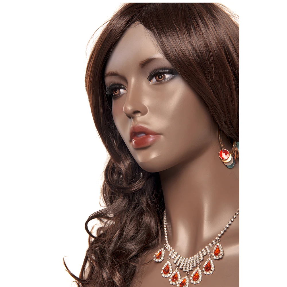 Оптовая продажа, женский манекен головы из стекловолокна H3