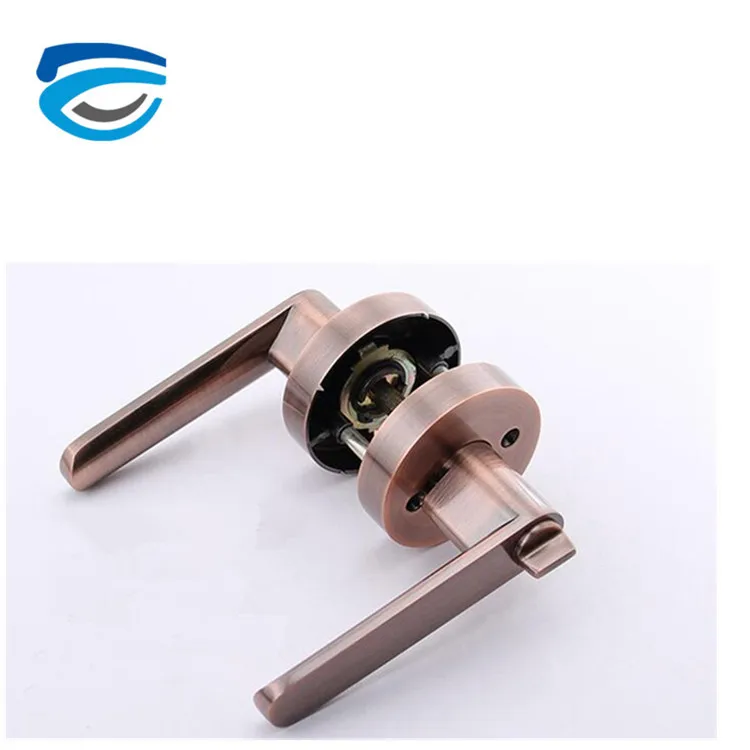 
Locksmith Supplies New Door Handle and Lock on the Door 