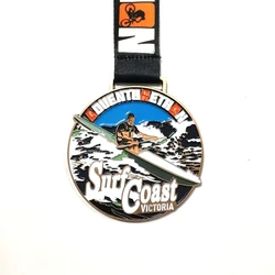 High quality custom zinc alloy sports running awards metal medal