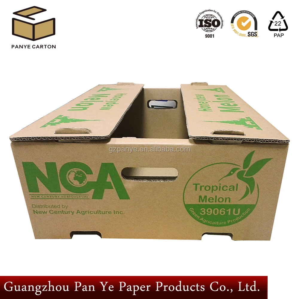 Упаковочные коробки для овощей и свежих фруктов, коробка из гофрированного воска