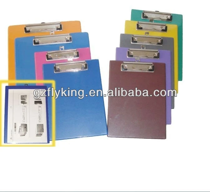 A4 size foldable double pvc clipboard-logo printing available