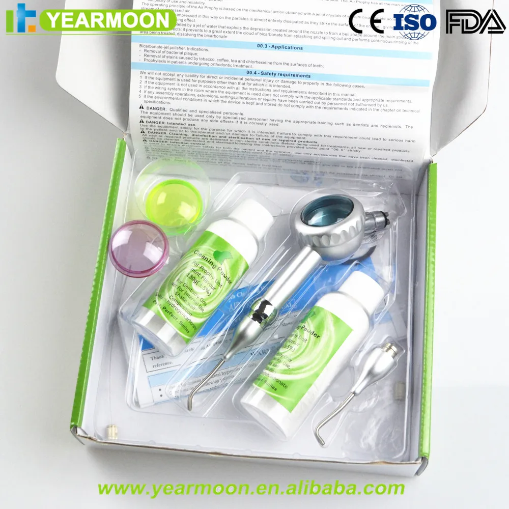 Wholesale Price! Dental Self-produced Air Prophy Unit Set Aluminum Material With Two Cleaning Powder