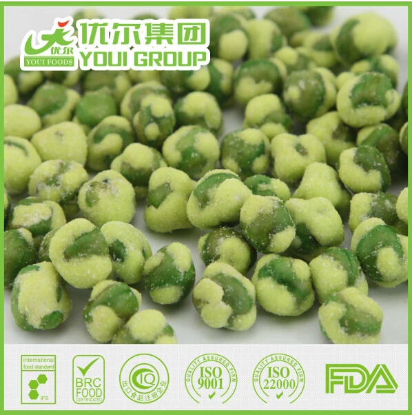 Spicy  BBQ Garlic popular flavor health green peas snakcs with good price