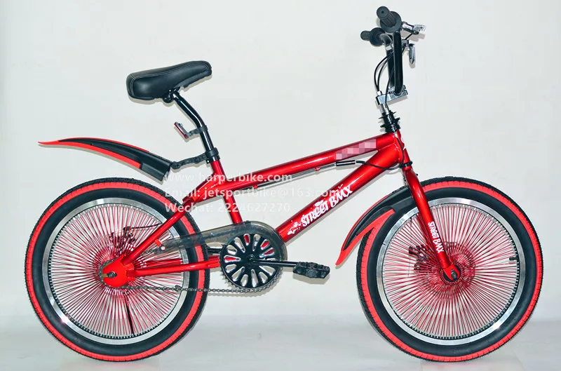 Colorful design 20 inch bmx with 140 spokes for freestyle