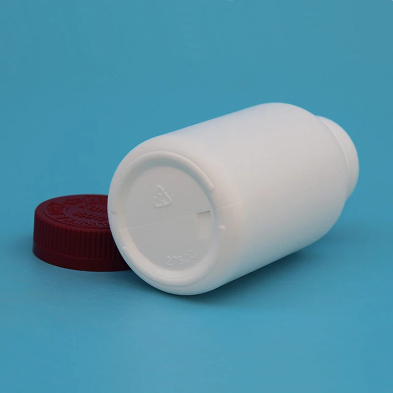 8oz 30 oz Round Cylinder HDPE Plastic Bottle with Screw-On Lids