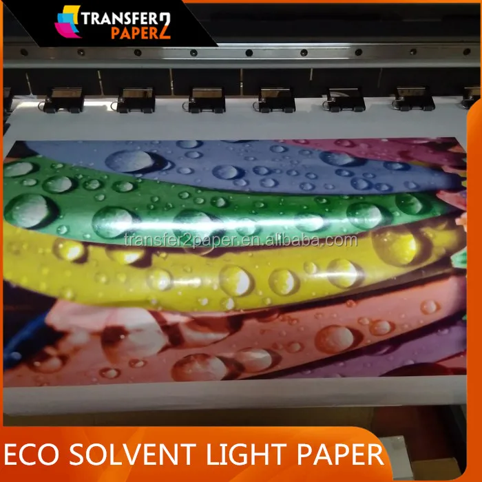 
Soft stretch feeling high tension printable heat transfer vinyl of light eco solvent transfer paper for cotton clothing 