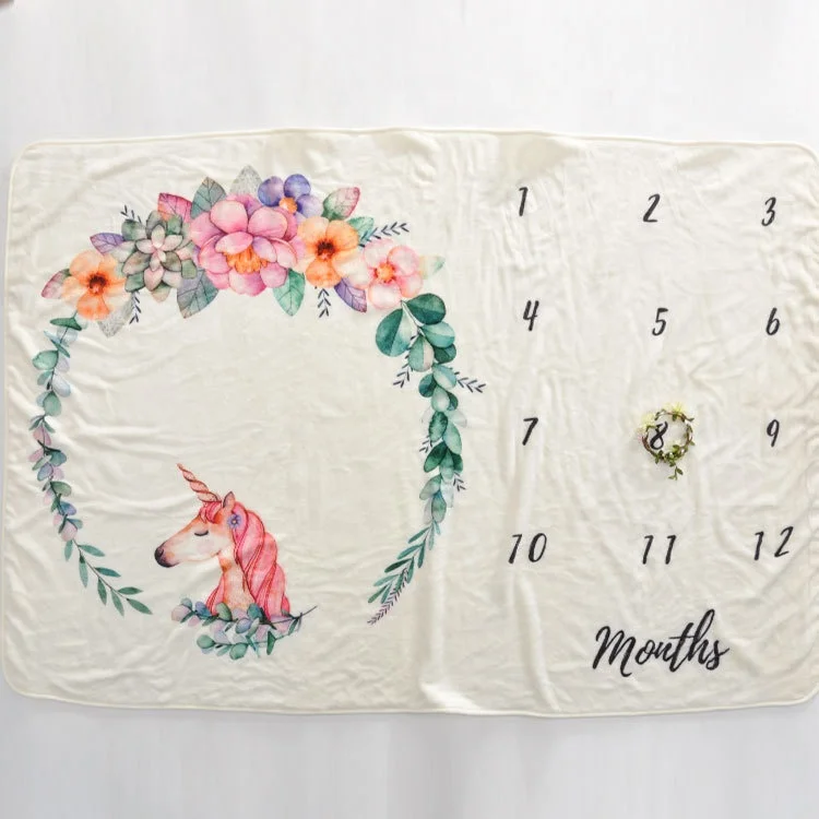 Custom printing new born baby mink blanket super soft