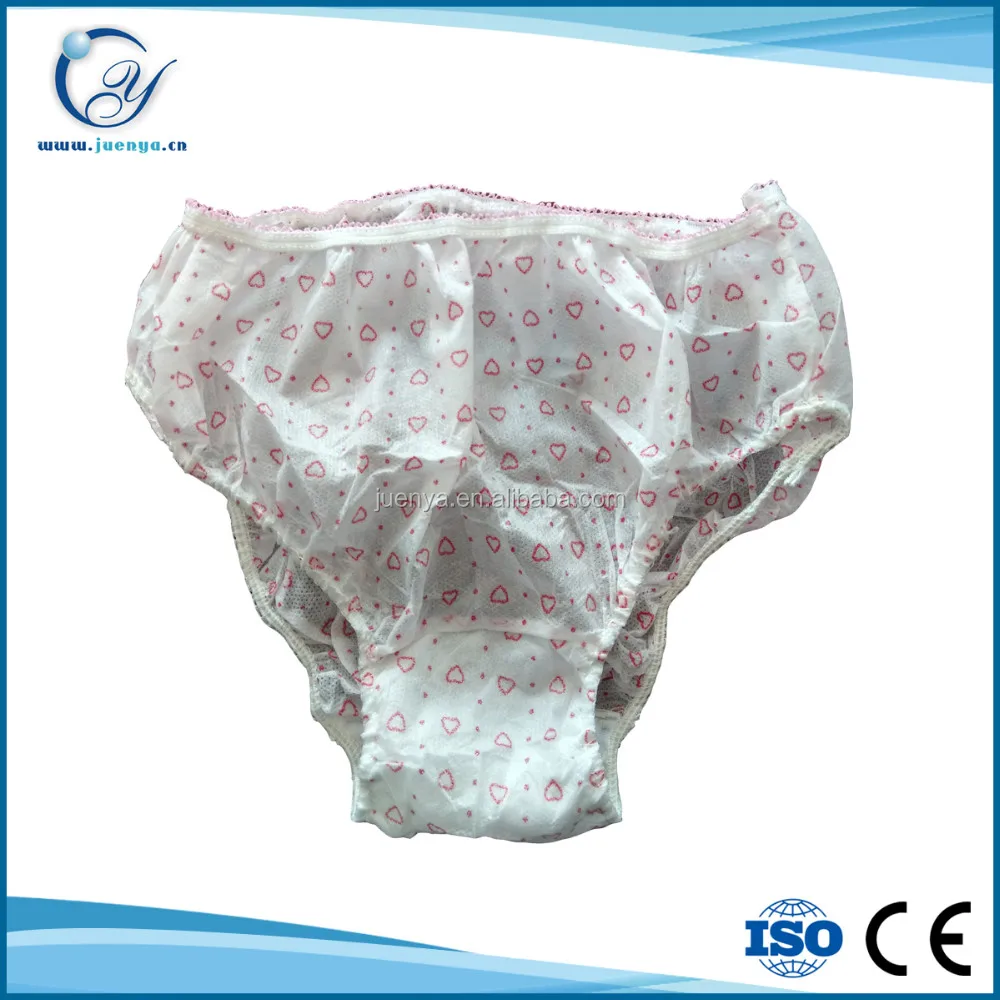 Ladies Printed Pattern Nonwoven Disposable Paper Underwear