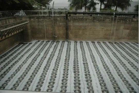 2400Pa - 3000Pa Headloss EPDM Diffused Air Aeration System 2mm Membrane For Pond