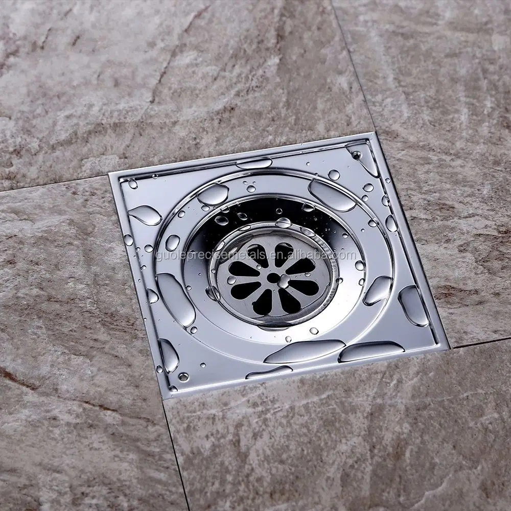 
304 Stainless steel Floor Drainer 150*150mm Shower Floor Drain Grate,Chrome 