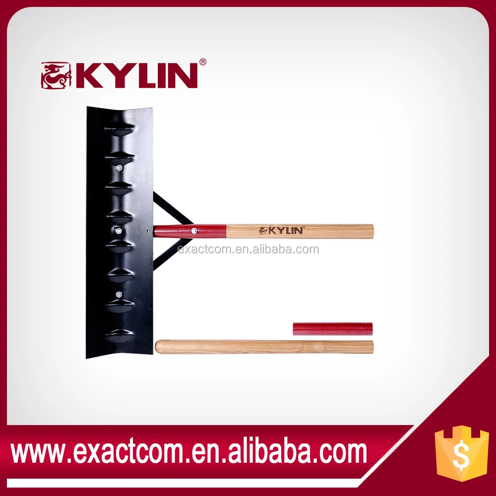 LONG HANDLE SNOW PUSHER BARN SCRAPER SHOVEL