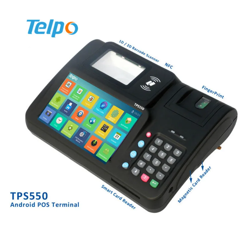 Термальный принтер TPS550 с сертификатом CE/Wifi/ BT Android Pos-терминал для лояльности/ресторана/автобусного принтера билетов