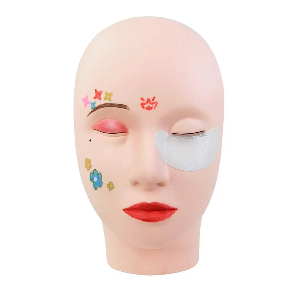 VETERAN custom eyelash training head mannequin for display eyelash extension training display