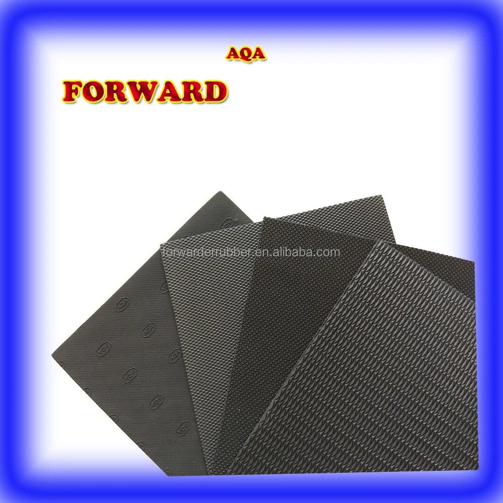 shoe material small diamond rubber sheet nora sheet