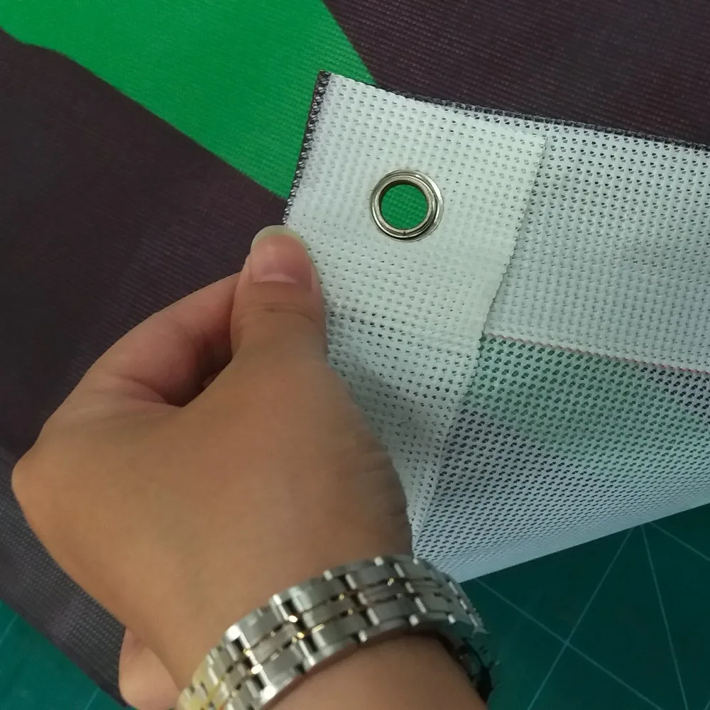 Outdoor Printed PVC Fence Mesh Banner/ Perforated vinyl coated banner fabric