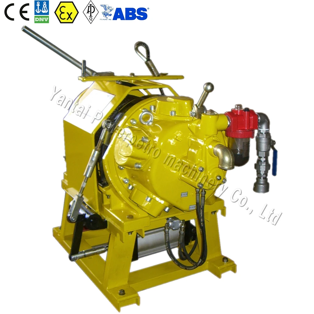 Remote Controlled 5 ton Air Driven Winch Cable Pulling Air Winch for Underground Mines
