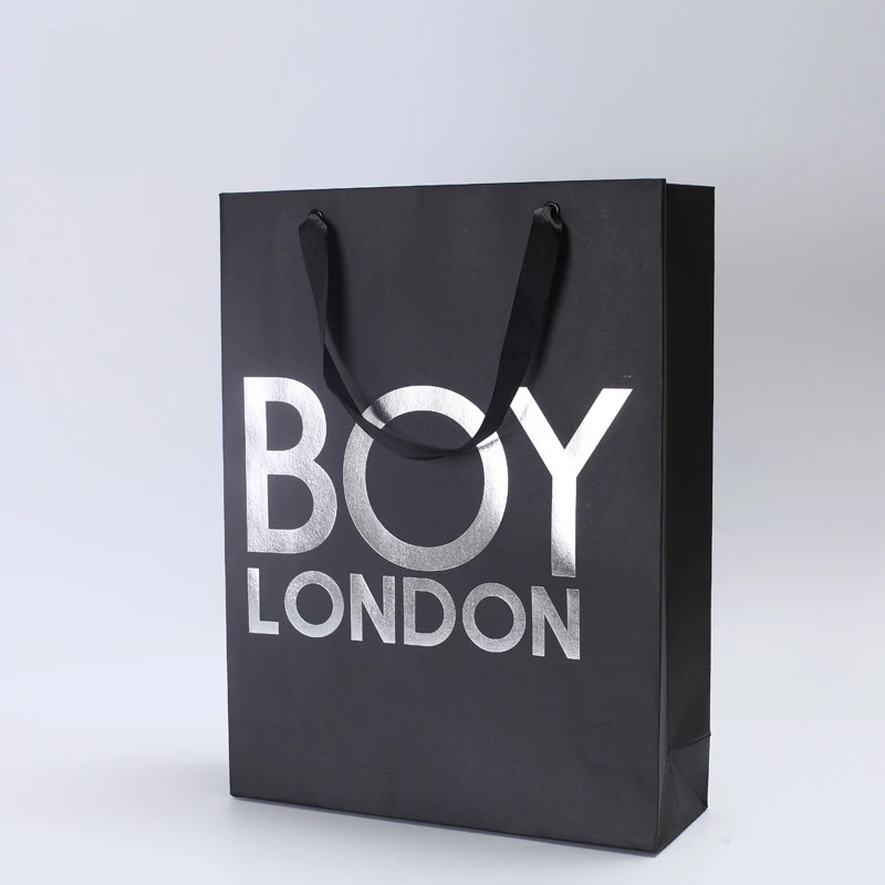 Elegant Gift Custom Size Gold Print Color Flat Handle Art Paper Bags Hair Foldable Cheap Printed Shopping Recycle Bag