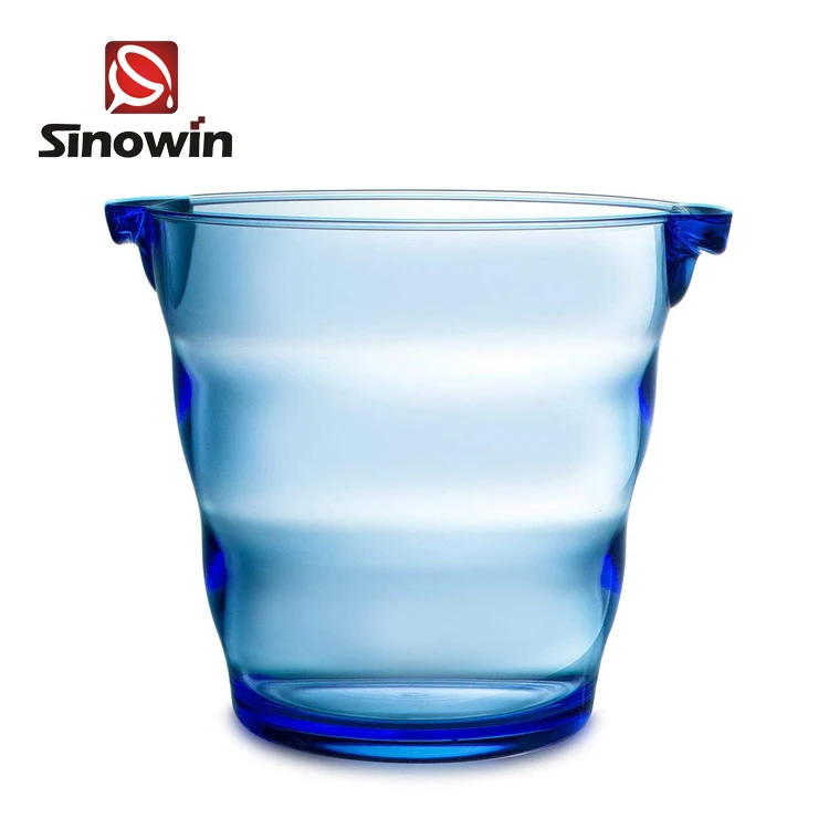 Оптовая продажа Лидер продаж ведерко из акрила изолированные прочные круглая ручка ведра для льда