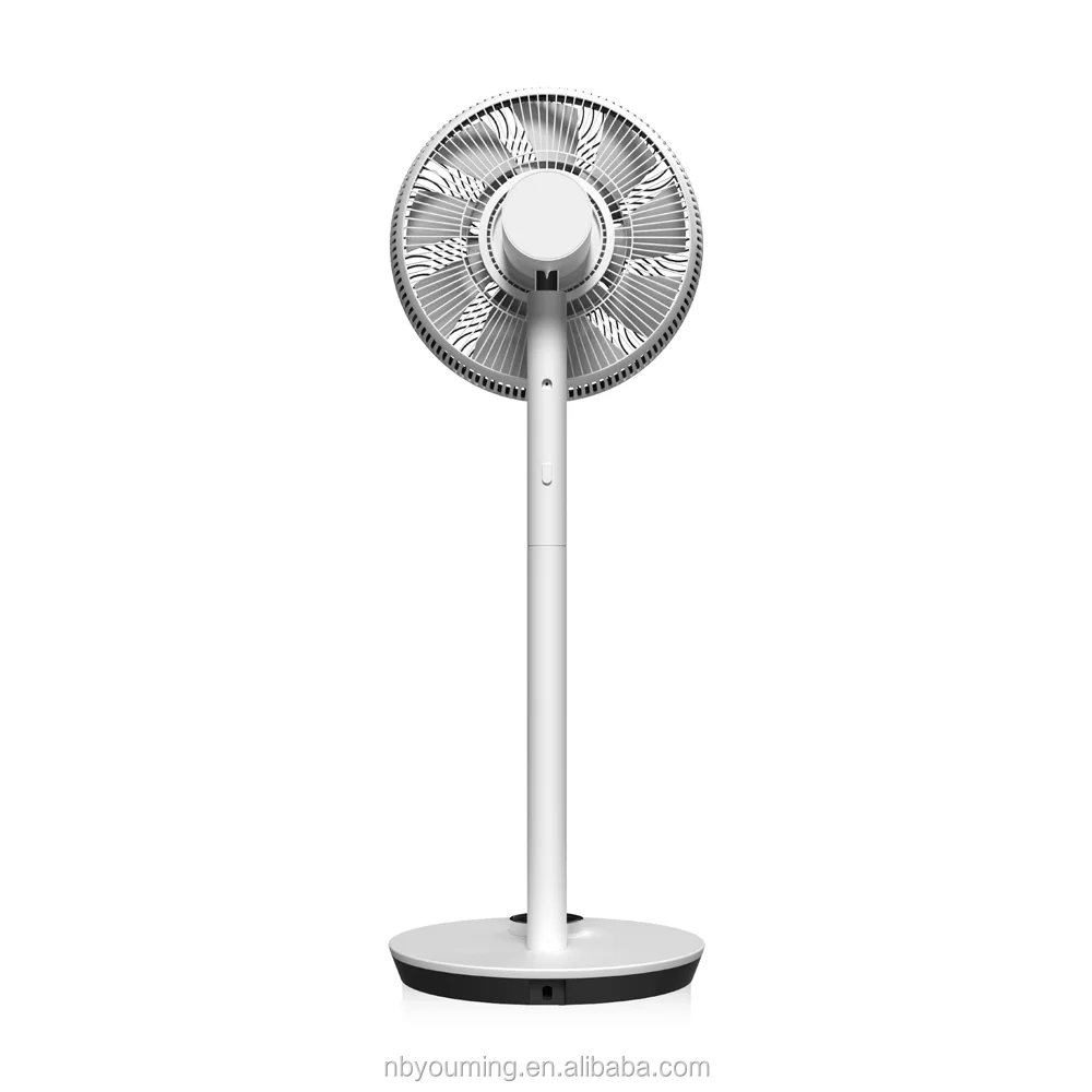 12 volt brushless dc adjustable height circulation stand electric fan