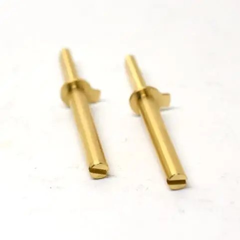 Чертеж поворотные детали на заказ позолоченный медный испытательный штифт