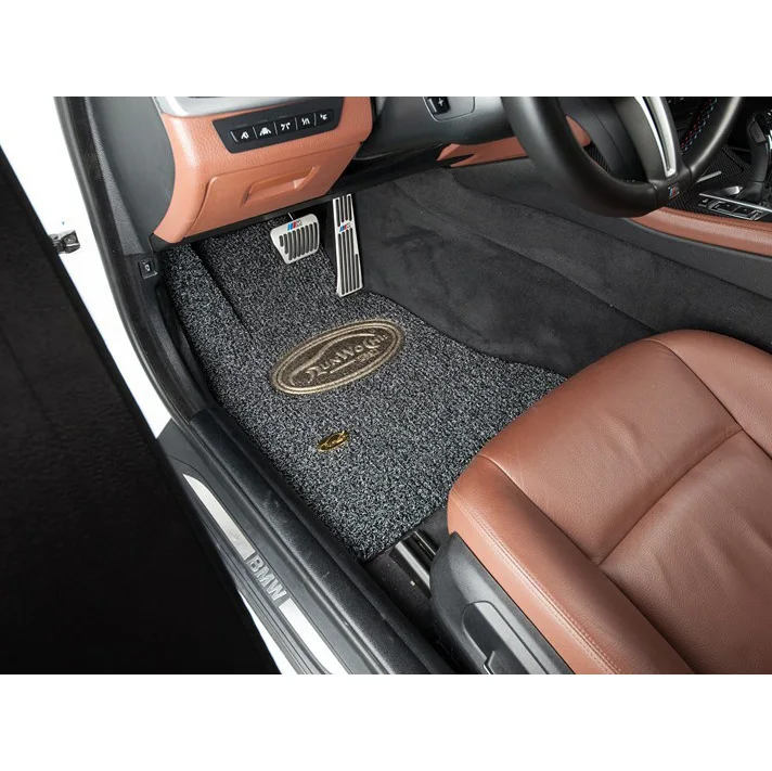 antislip PVC coil car mat roll set- double colors